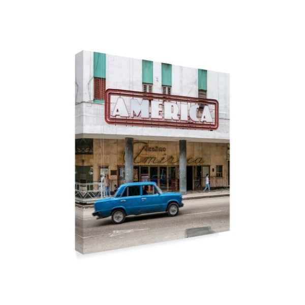 Philippe Hugonnard 'Teatro America In Havana' Canvas Art,14x14